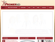 Tablet Screenshot of premiermd.net